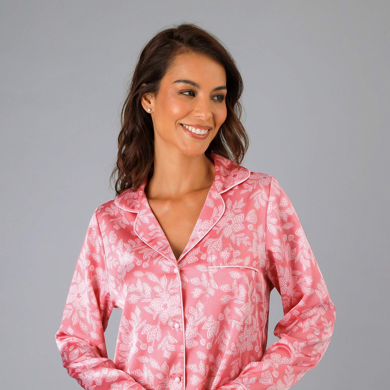 Camisero Satin Print Flores Mujer 33952-273 image number 2.0